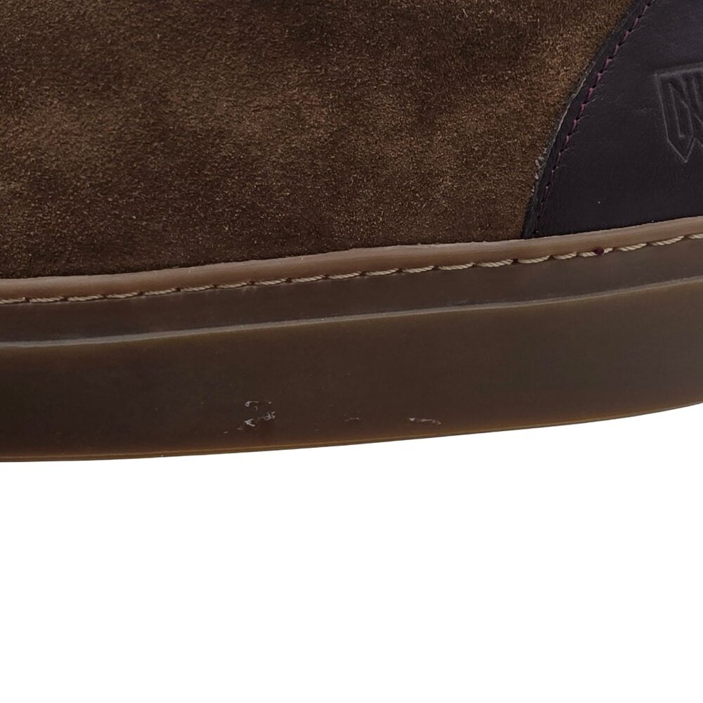 Worn Once? Noah Waxman Essex Sneakers Men 9.5 Brown Leather Casual Fashion Shoes - Picture 10 of 12